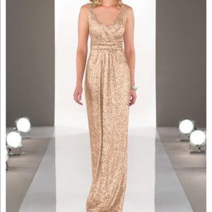 Sorella Vita Gold Sequin Gown